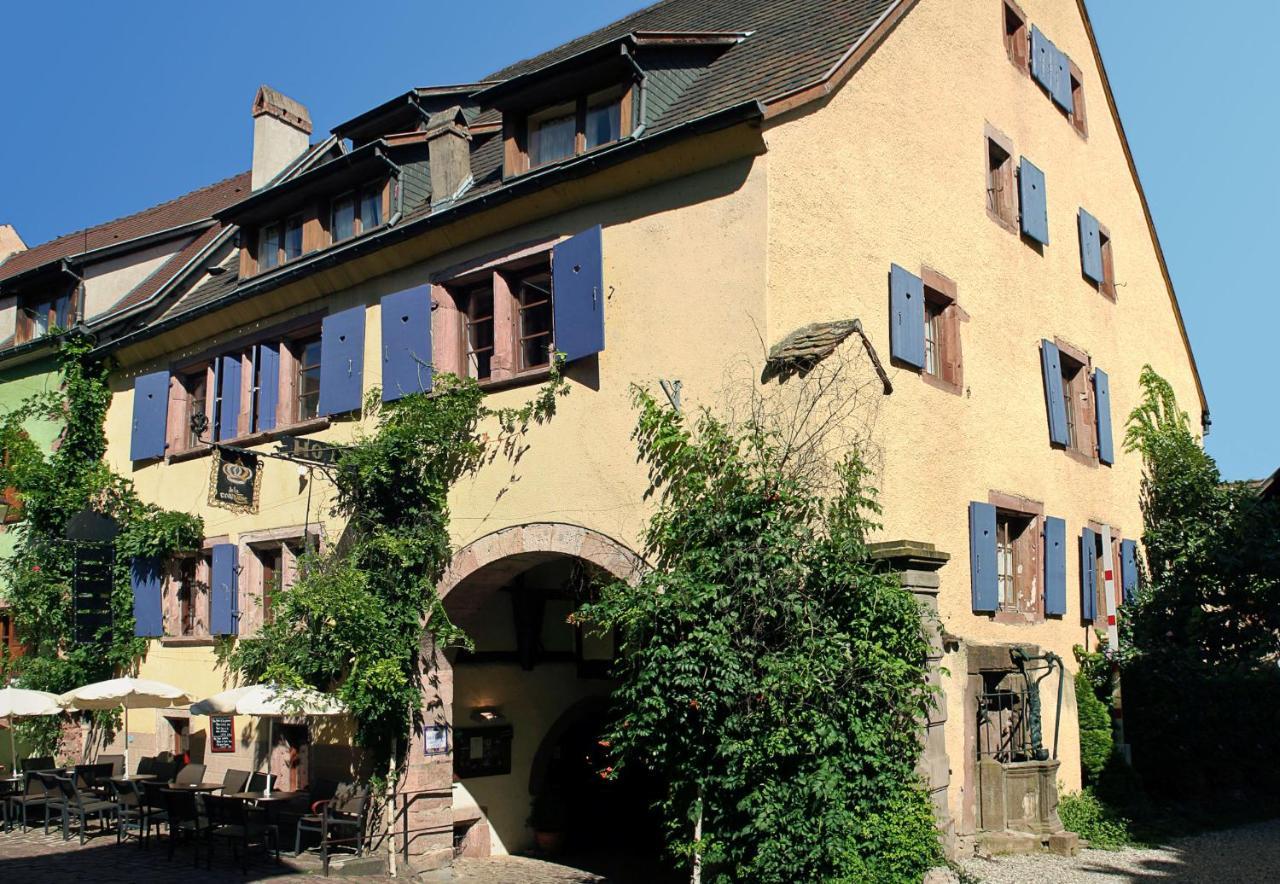 Hotel De La Couronne Riquewihr Exterior foto