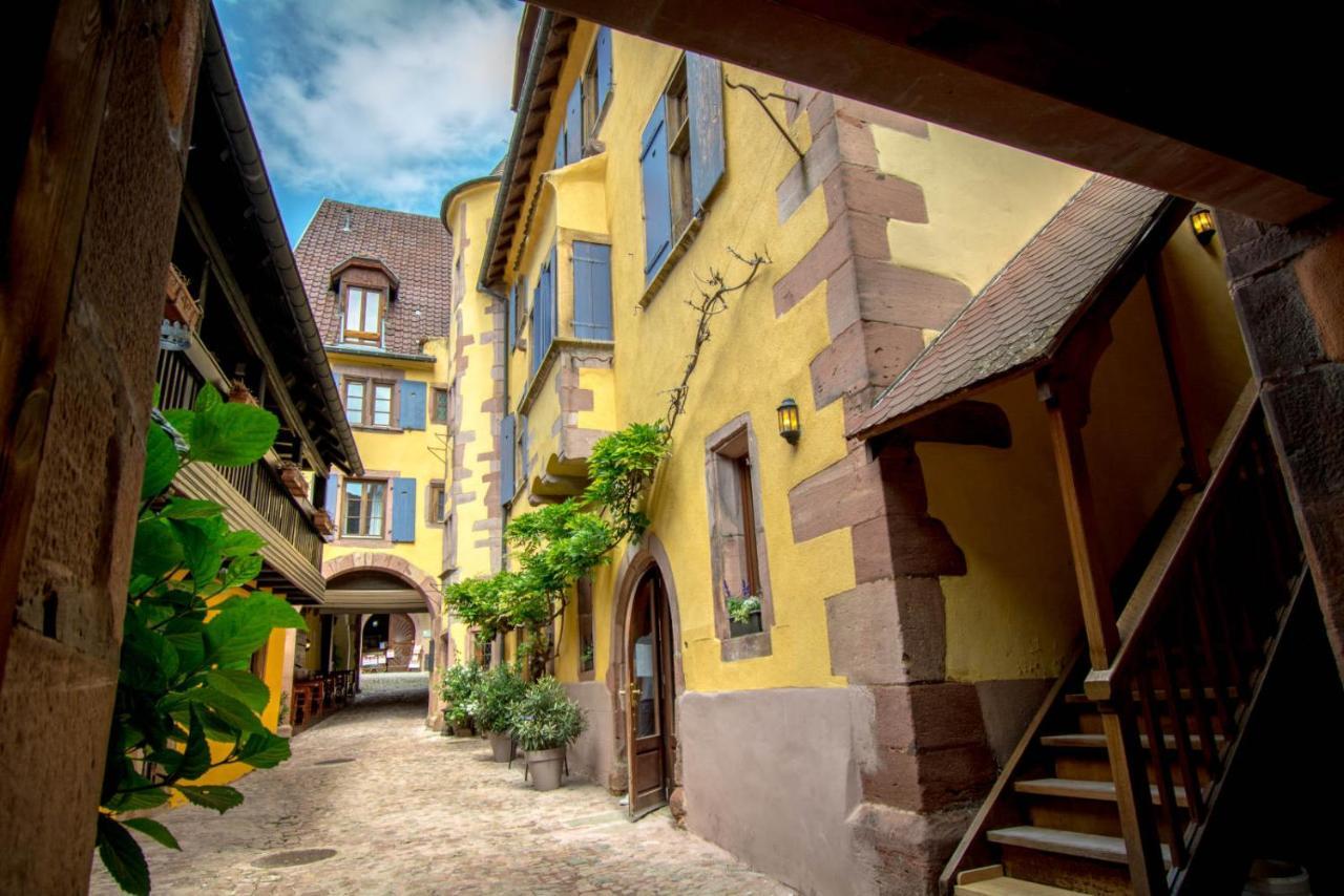 Hotel De La Couronne Riquewihr Exterior foto