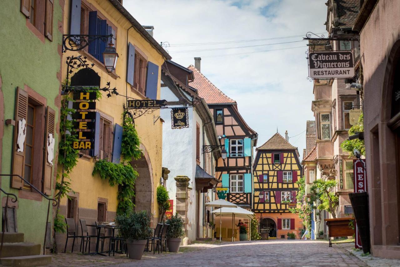 Hotel De La Couronne Riquewihr Exterior foto